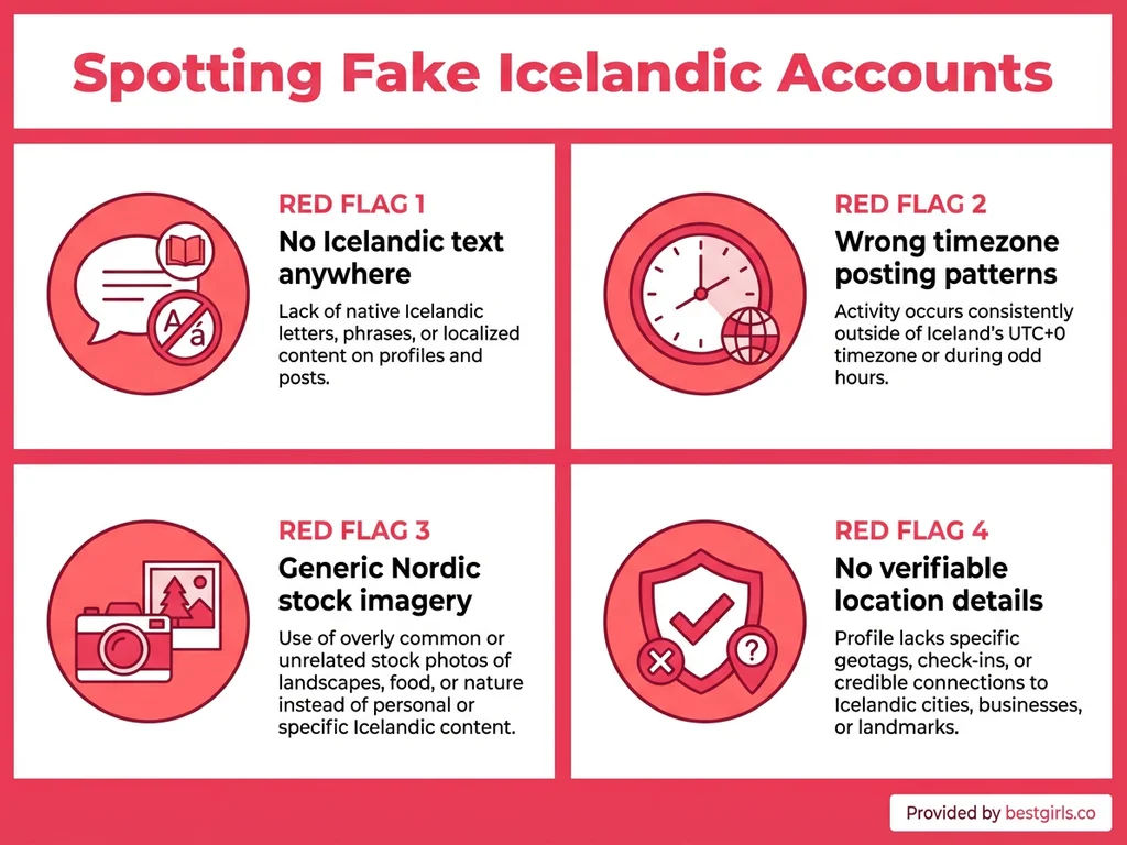 Four red flags for identifying fake Icelandic OnlyFans accounts